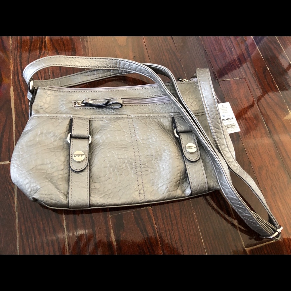 Grey Rosetti purse